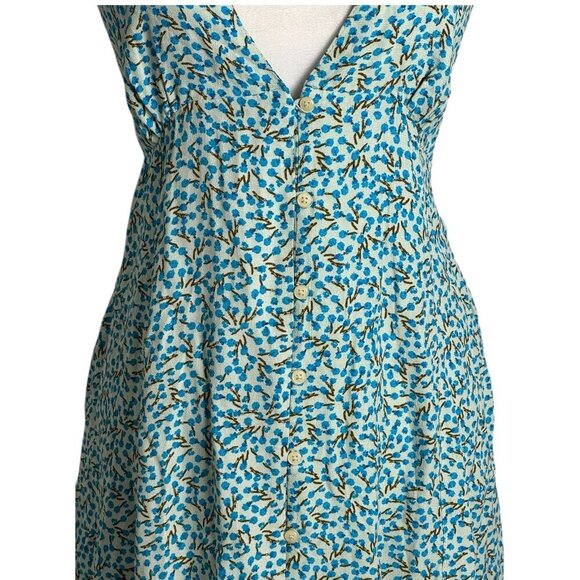 Free People NWT $98 Retro Mini Dress "C'est La Vie" in Cottagecore Floral Size S - Picture 6 of 12